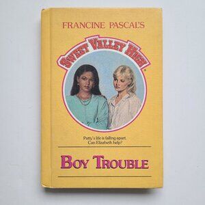 Book Boy Trouble Sweet Valley High #61 Hardcover 80s 90s YA Romance
